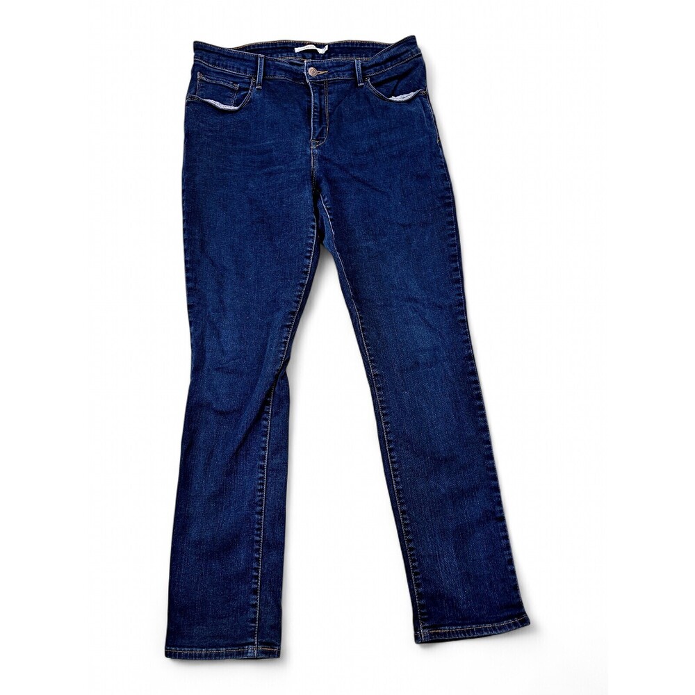 Levi's Plus Size Skinny Jeans Mid-Rise Size 14 (32x30) Dark Wash